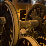 Giant steam engine wheels
